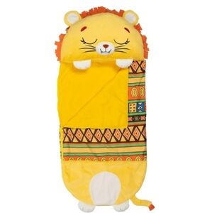 Happy Nappers Yellow Lion Kids Sleeping Bag Plush Pillow